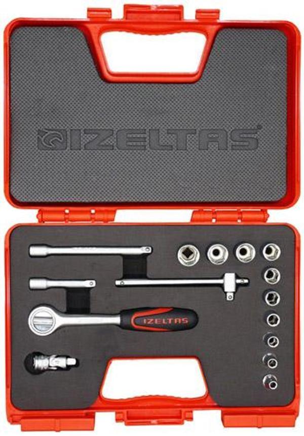 İzeltaş 1/4'' Altı Köşe Karbüratör Lokma Takımı 15 Parça - Image 1