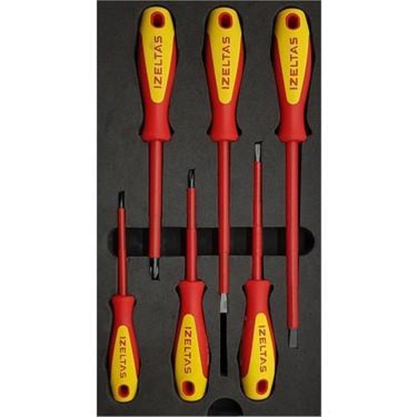İzeltaş Elektrikçi Tornavida Seti 1000 V. 6 Parça - Image 1