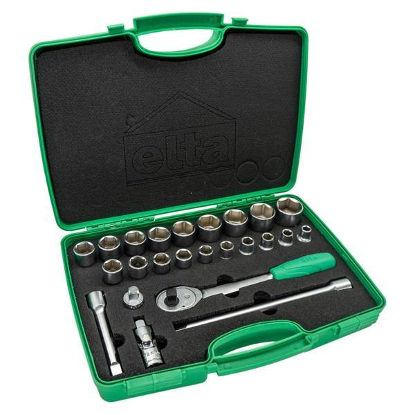 Elta 1/2" Altı Köşe Lokma Anahtar Seti (24 Parça) - Image 1