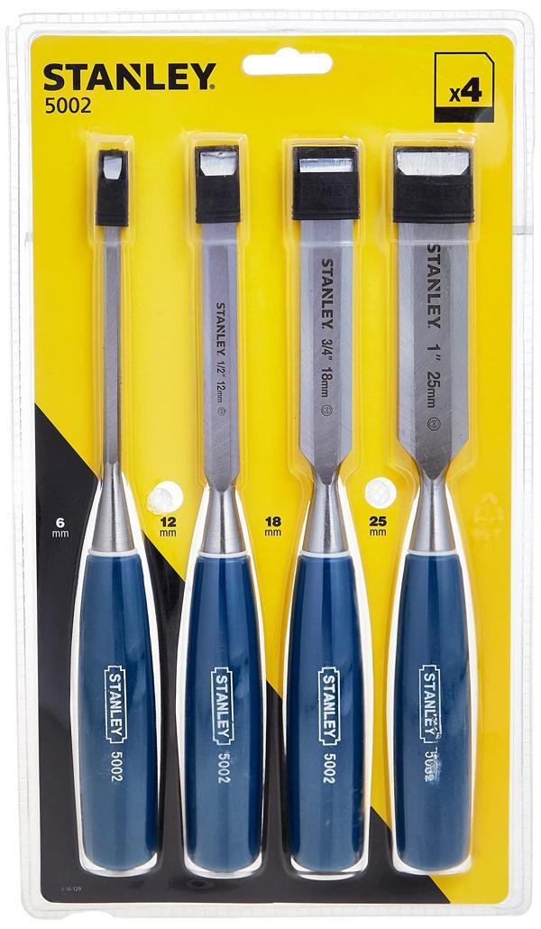 Stanley İskarpela Mavi 4 Parça TK5002 (6.12.18.25mm) 016129 - Image 1