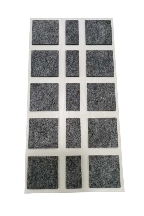 Emirhan Nalbur 15 Adet Yapışkanlı Sandalye, Masa, Koltuk Altı Parke Koruma Keçesi,Kare, 40X20X40 Mm - Image 1