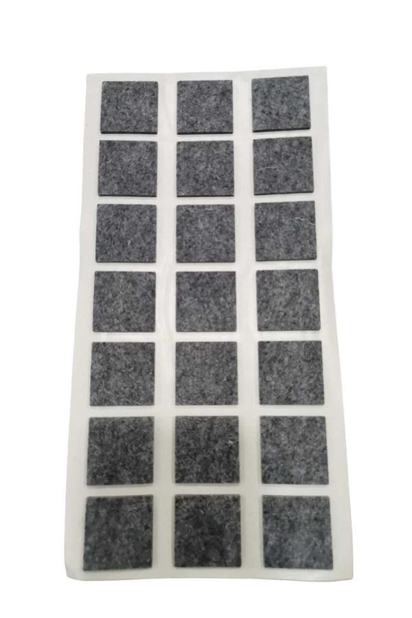 Emirhan Nalbur 21 Adet Yapışkanlı Sandalye, Masa, Koltuk Altı Parke Koruma Keçesi, Kare , 30 Mm - Image 1