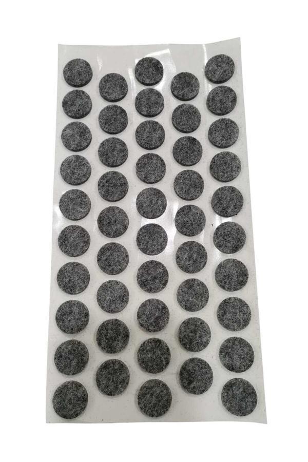 Emirhan Nalbur 48 Adet Yapışkanlı Sandalye, Masa, Koltuk Altı Parke Koruma Keçesi, Oval, 20 Mm - Image 1