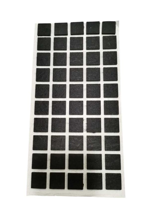Emirhan Nalbur 50 Adet Yapışkanlı Sandalye, Masa, Koltuk Altı Parke Koruma Keçesi, Kare , 20 Mm - Image 1