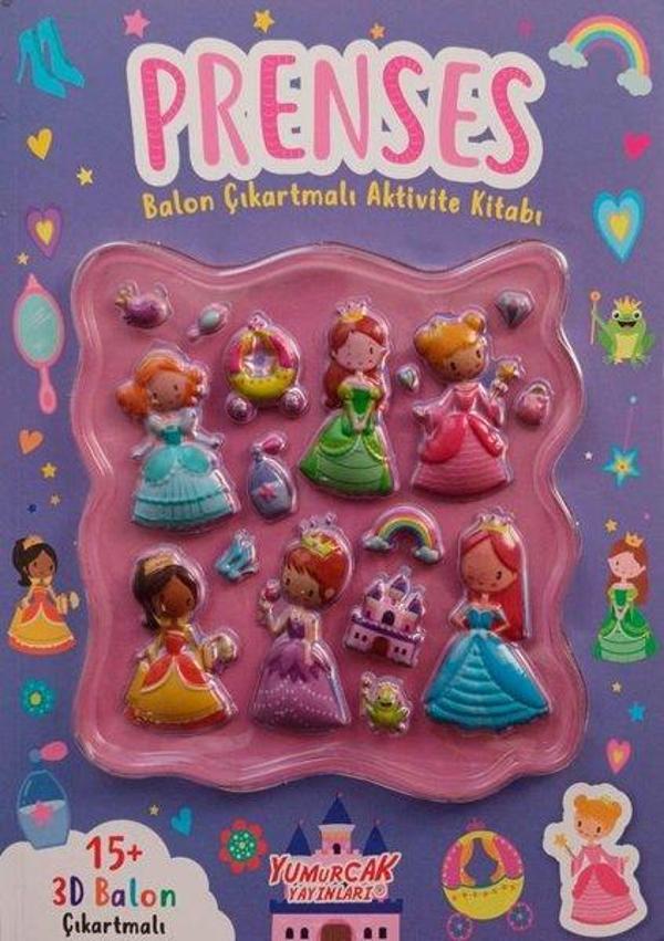 Prenses - Balon Çıkartmalı Aktivite Kitabı - Yumurcak Yayınları - Image 1