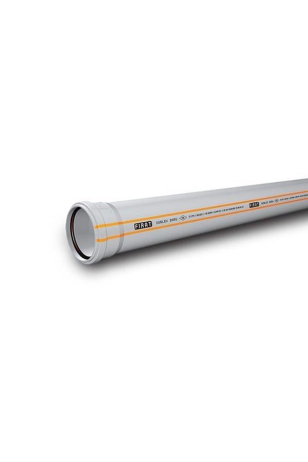 Fırat Dublex Pvc Atık Su Borusu Pimaş 100 X 250 Mm. - Image 1