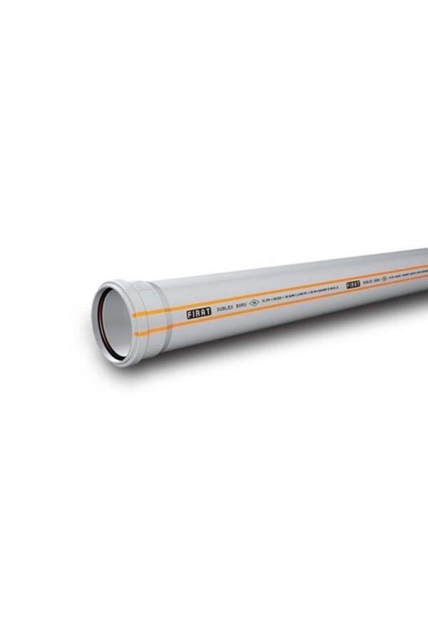 Fırat Dublex Pvc Atık Su Borusu Pimaş 50 X 2000 Mm. - Image 1