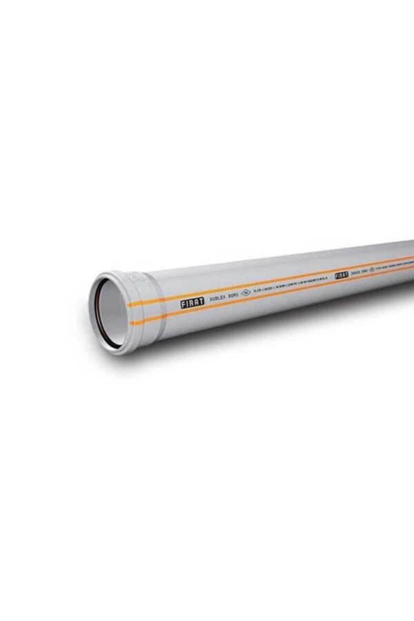 Fırat Dublex Pvc Atık Su Borusu Pimaş 50 X 250 Mm. - Image 1