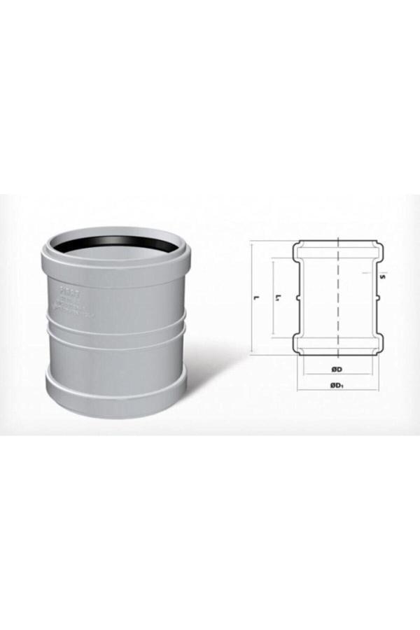Fırat Dublex Pvc Atık Su Borusu Pimaş Kayar Manşon 50 Mm. - Image 1