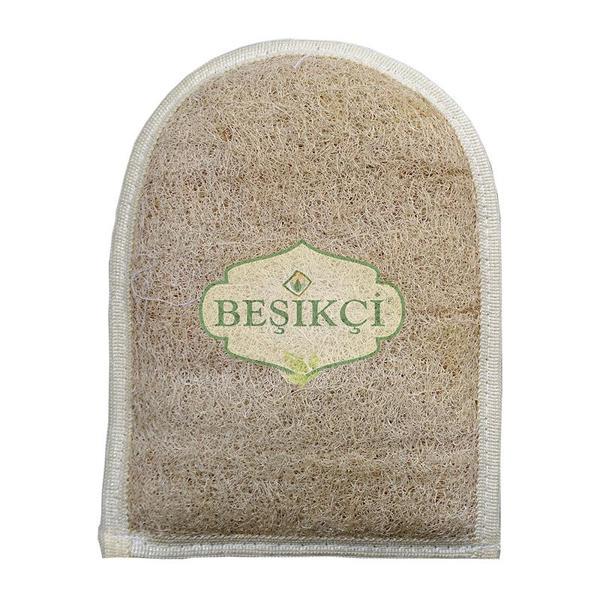 Beşikçi Parmaksız Eldiven Banyo Kabak Lifi (Kesesi) 20*15 Cm - Image 1