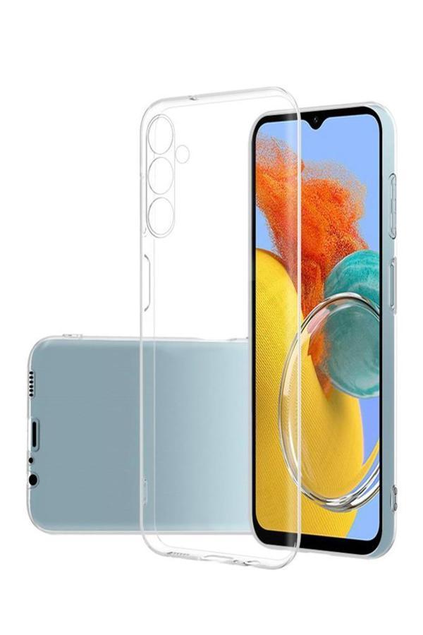 Galaxy M14 Kılıf İnce ve Esnek Şeffaf Süper Silikon - Image 1