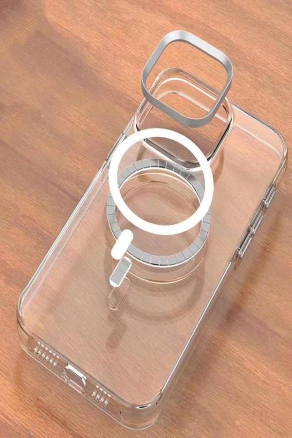 iPhone 14 Pro Kılıf Wireless Şarj Özellikli Şeffaf Efsane Kapak - Image 1