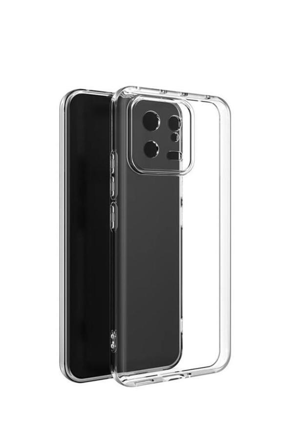 Xiaomi Mi 13 Kılıf İnce ve Esnek Şeffaf Süper Silikon - Image 1