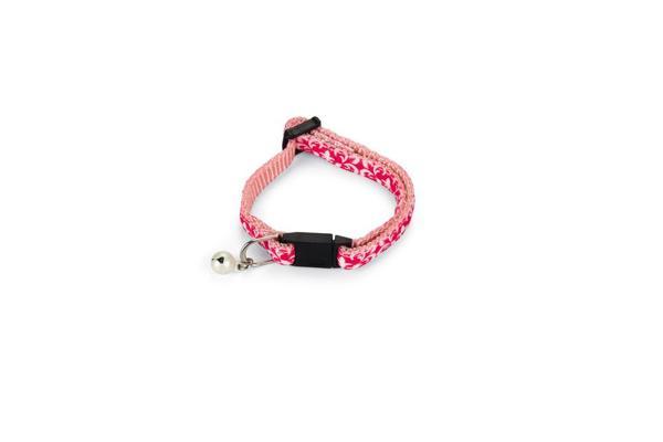 Beeztees Yavru Kedi Boyun Tasması, Zilli, Pembe, 16-23cm - Image 1