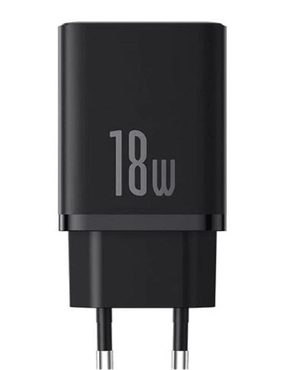 Baseus P10111405117-Z1  Cube Fast QC 3.0 18W USB-A Hızlı Şarj Aleti Cluster Black - Image 1