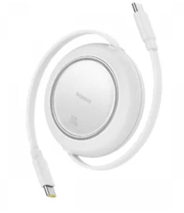 Baseus P10364500213-01 100W 1,5m ree2 Pull Mini Kablolu USB-C Şarj Kablosu Beyaz - Image 1