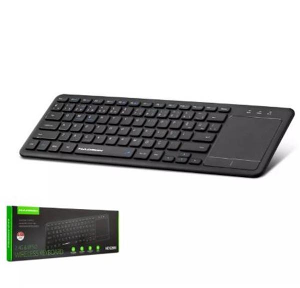 HADRON HDX2505 BLUETOOTH + WIRELESS KLAVYE + TOUCH PAD Q SİYAH - Image 1