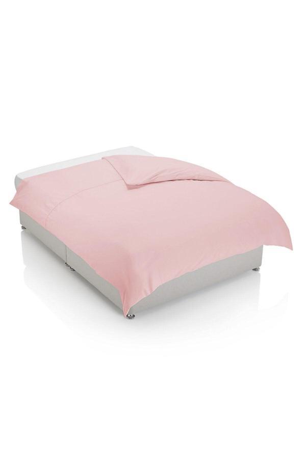 Mer-Tim Ezberbozan Ev Tekstili Mer-Tim Pamuklu Ranforce Tek Kişilik 160X220 Nevresim Yorgan Kılıfı - Pembe - Image 1