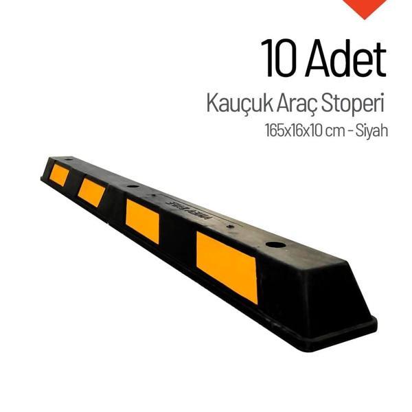 Kauçuk Araç Durdurucu 165x16x10 cm – 10'lu Set  - Image 1