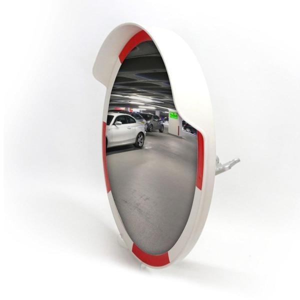 Trafik Güvenlik Aynası 80 cm Beyaz-Kırmızı - Image 1