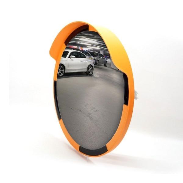 Kör Noktalar İçin 60 cm Tümsek Ayna – Sarı-Siyah Güvenlik Aynası - Image 1
