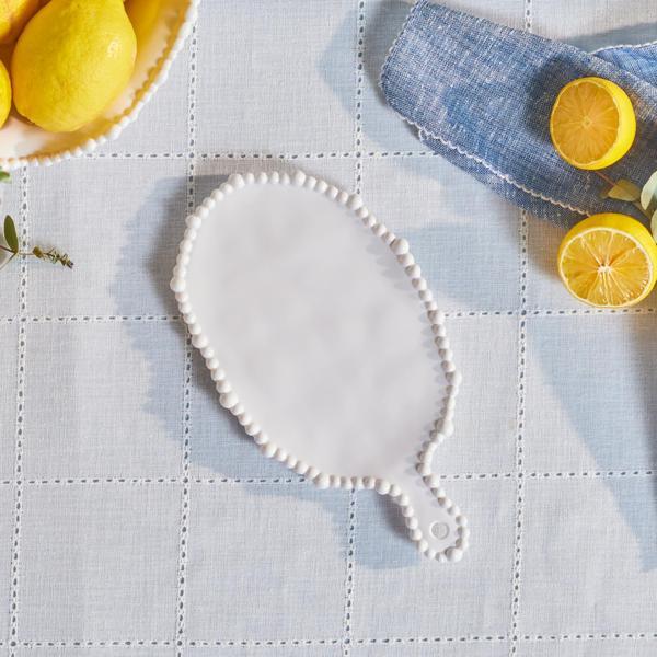 Karaca Perla Melamin Peynir Tabağı 28 cm Beyaz - Image 1