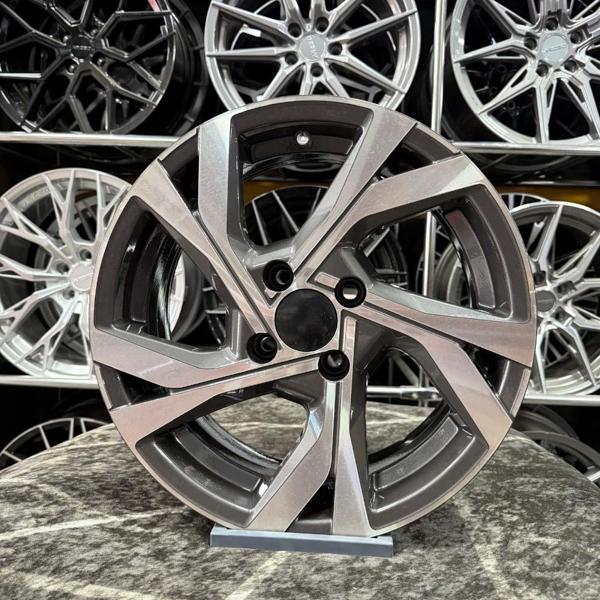 17 inç 4x100 Clio Rs Gun Metal Elmas Kesim Jant Modeli (4 Adet) - Image 1
