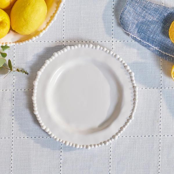 Karaca Perla Melamin Pasta Tabağı 23 cm Beyaz - Image 1