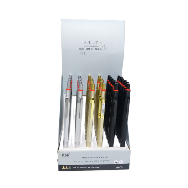 Bafix Versatil Kalem (Mekanik Kurşun Kalem) Ou Fei Ya 0.7 Mm 8767 (36 Lı Paket) - Image 1
