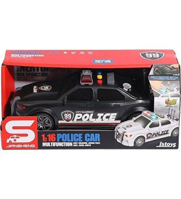 Ctoy Oyuncak Işıklı Ve Sesli Sürtmeli Polis Arabası 1:20 - Image 1
