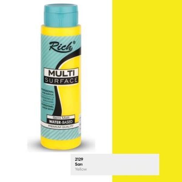 Rich Multi Surface Akrilik Boya 500 Cc Sarı 11155 - Image 1