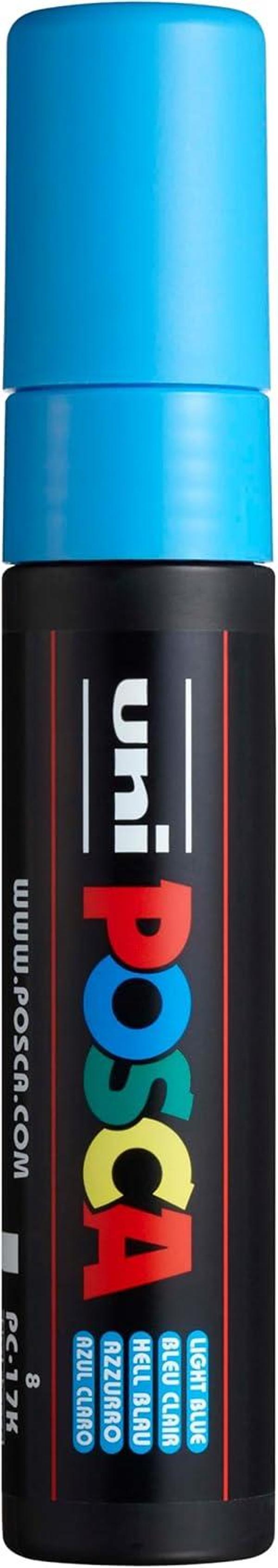 Uni-Ball Poster Boyama Kalemi Markörü Posca 15.0 Su Bazlı Açık Mavi Pc-17K (5 Li Paket) - Image 1