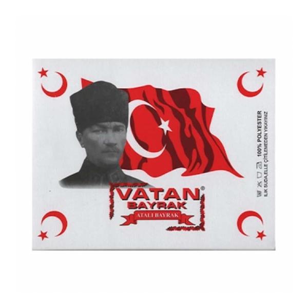 Vatan Atatürklü Bayrak 70X105Cm Vt0210 - Image 1