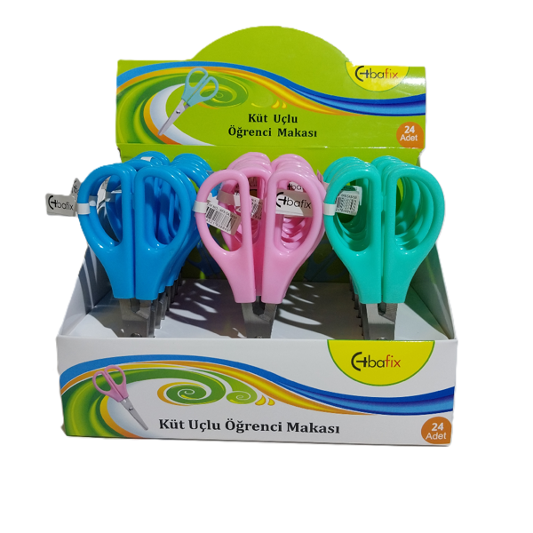 Bafix Okul Makası Küt Uçlu 13,5 Cm Bfx-Sa3450 - Image 1