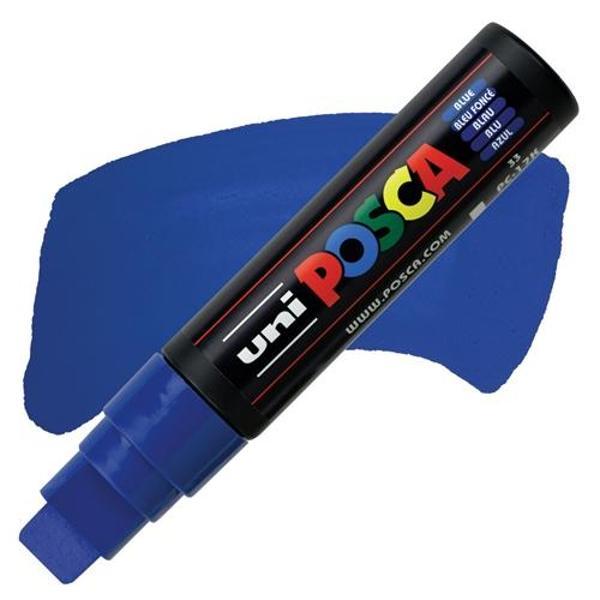 Uni-Ball Posca 15.0 Su Bazlı Poster Boyama Kalemi Markörü Mavi Pc-17K (5 Li Paket) - Image 1