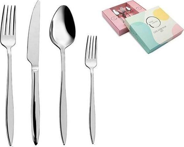 Luna Cucina Lorena 24 Parça Çatal-Kaşık-Bıçak Takımı - Image 1