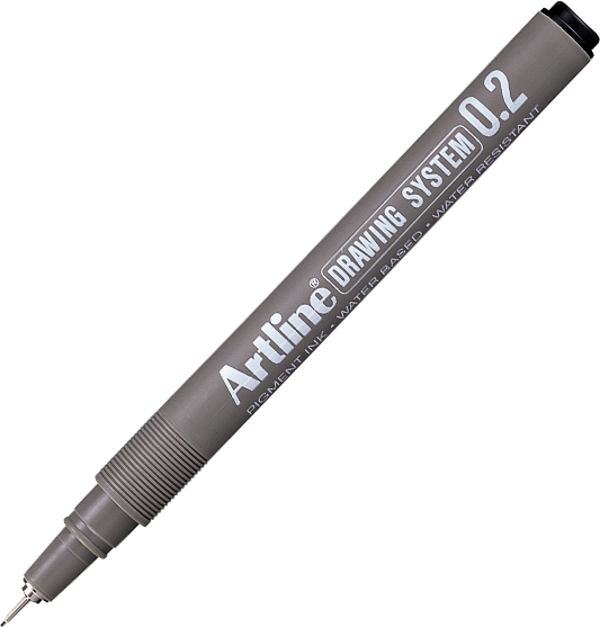 Artline Ek-232 Drawing System Çizim Kalemi 0.2 Mm Siyah (12 Li Kutu) - Image 1