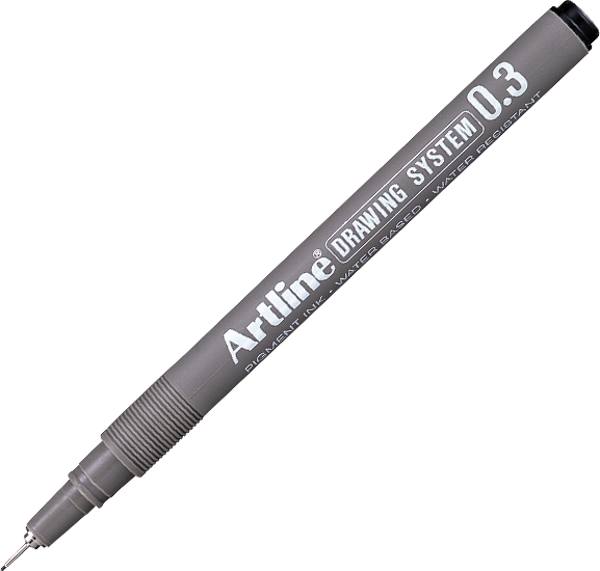 Artline Ek-233 Drawing System Çizim Kalemi 0.3 Mm Siyah (12 Li Kutu) - Image 1