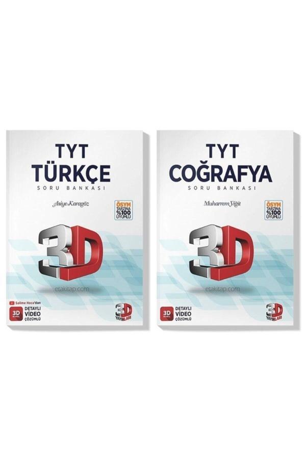 3D Yayınları 3D 2022 Tyt Türkçe Coğrafya Soru Bankası Seti (2 Kitap) - 3D Yayınları - Image 1