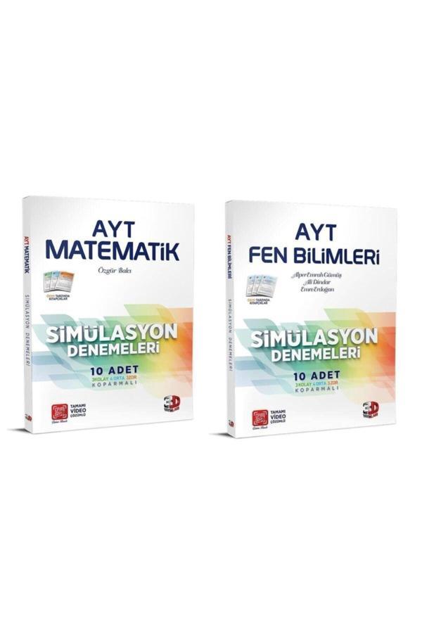 3D Yayınları Ayt Matematik Fen Bilimleri Simülasyon Deneme Seti 2022- 2023 - 3D Yayınları - Image 1