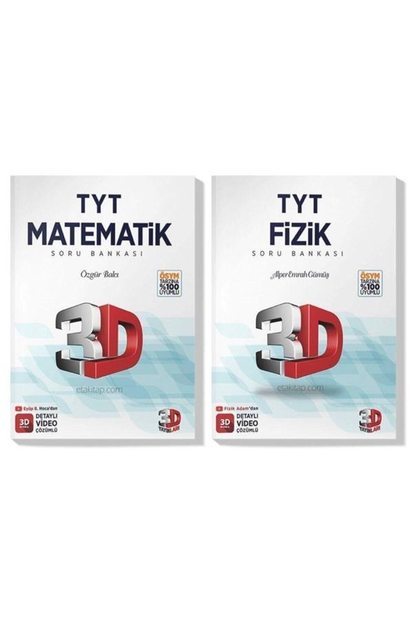 3D Yayınları 3D 2022 Tyt Matematik Fizik Soru Bankası Seti (2 Kitap) - 3D Yayınları - Image 1