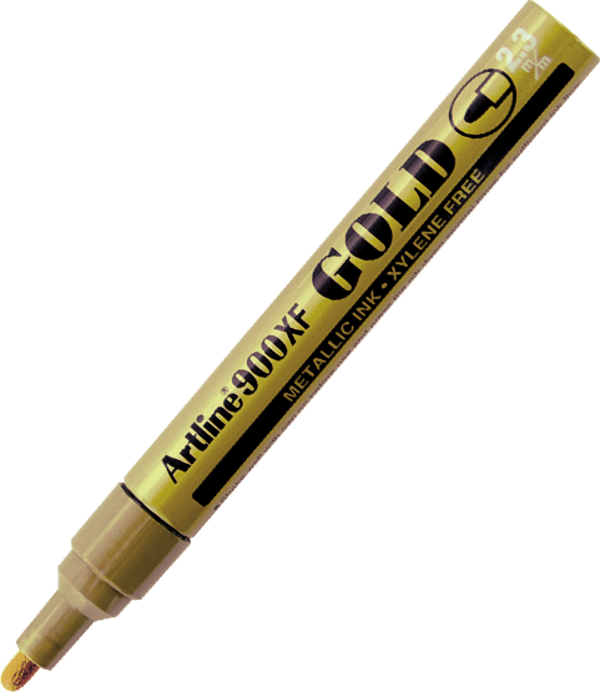 Artline Ek-900Xf Markör Kalem Yaldızlı Yuvarlak Uçlu 2.3 Mm Altın (12 Li Kutu) - Image 1