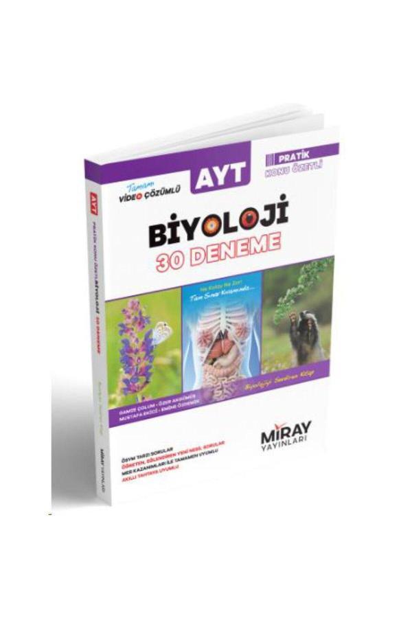 Aydın Yayınevi Miray Ayt Biyoloji 30 Deneme - Aydın Yayınları - Image 1