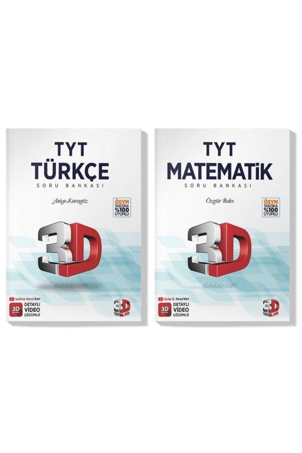 3D Yayınları 3D 2022 Tyt Türkçe Matematik Soru Bankası Seti (2 Kitap) - 3D Yayınları - Image 1