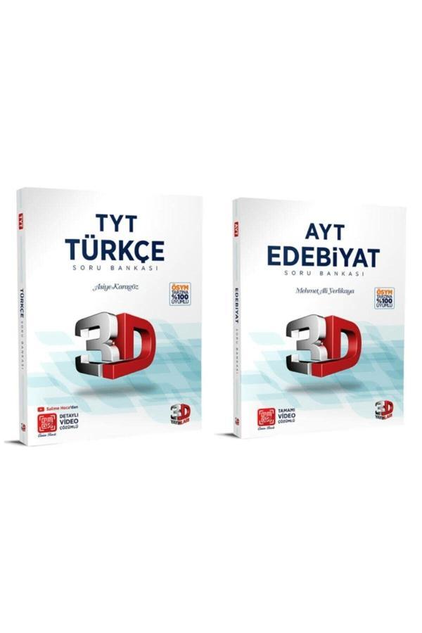 3D Yayınları Tyt Türkçe + Ayt Edebiyat Soru Bankası - 3D Yayınları - Image 1