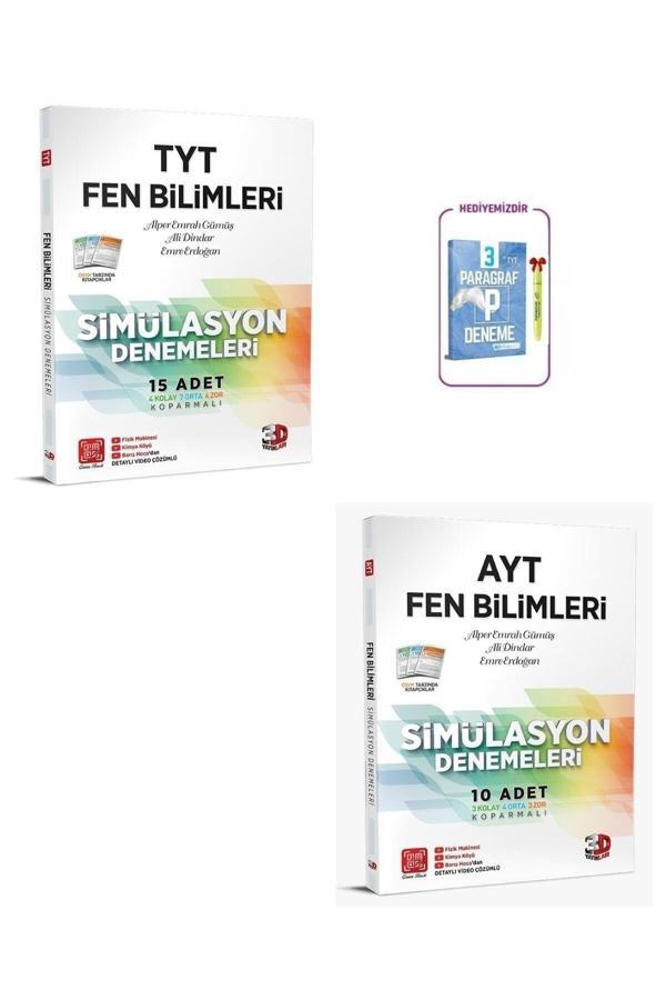 3D Yayınları Tyt Fen Bilimleri + Ayt Fen Bilimleri Deneme Set - 3D Yayınları - Image 1
