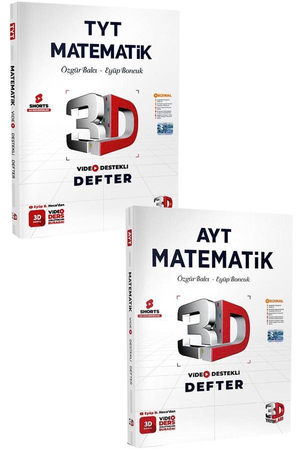3D Yayınları Tyt Matematik Video Destekli Defter - Ayt Matematik Video Destekli Defter - Ikili Set - 3D Yayınları - Image 1