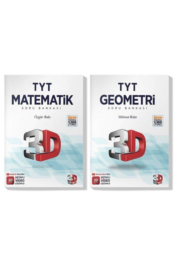 3D Yayınları 3D 2022 Tyt Matematik Geometri Soru Bankası Seti (2 Kitap) - 3D Yayınları - Image 1