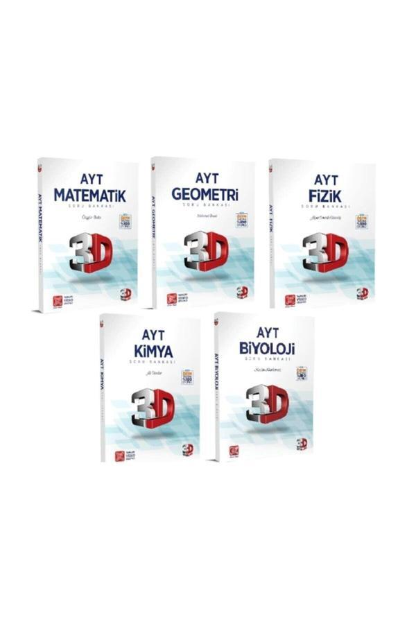 3D Yayınları Ayt Sayısal Soru Bankası Seti (5 Kitap) - 3D Yayınları - Image 1