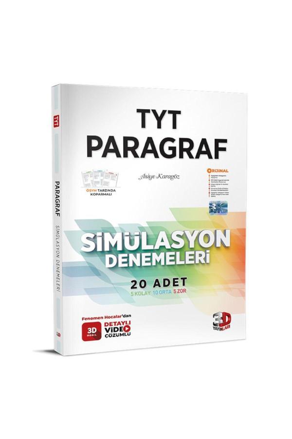 3D Yayınları Tyt 3D Simülasyon Paragraf Denemeleri - 3D Yayınları - Image 1